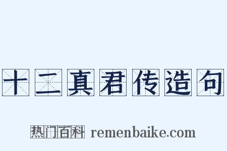 十二真君传造句是什么意思的图片